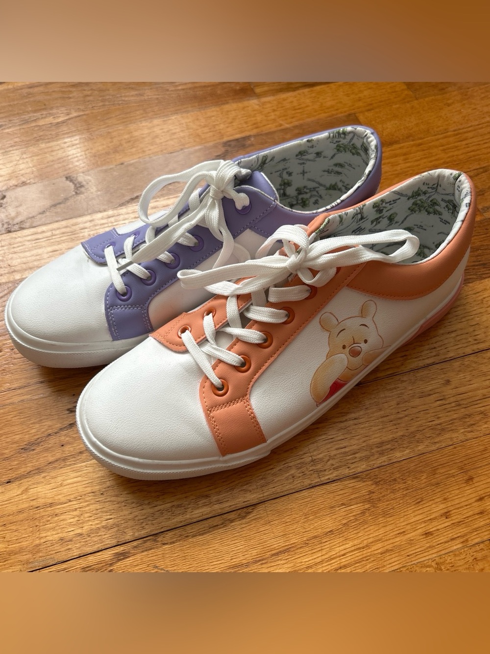 Disney Winnie the Pooh & Eeyore Mismatched Court Sneakers Size 11